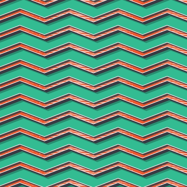 Retro wzór zygzak, abstrakcyjne tło geometryczne w stylu lat 80-tych, 90-tych. Geometryczna prosta ilustracja