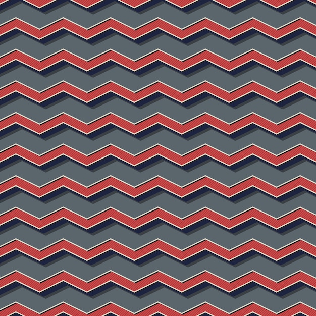 Retro wzór zygzak, abstrakcyjne tło geometryczne w stylu lat 80-tych, 90-tych. Geometryczna prosta ilustracja