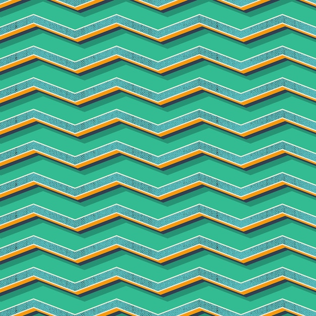 Retro wzór zygzak, abstrakcyjne tło geometryczne w stylu lat 80-tych, 90-tych. Geometryczna prosta ilustracja