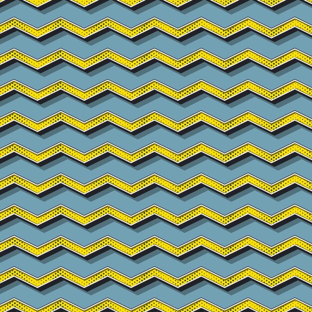 Retro wzór zygzak. Streszczenie tło geometryczne w stylu lat 80-tych, 90-tych. Geometryczna prosta ilustracja