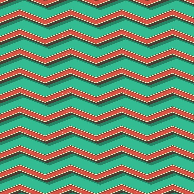 Retro wzór zygzak. Streszczenie tło geometryczne w stylu lat 80-tych, 90-tych. Geometryczna prosta ilustracja