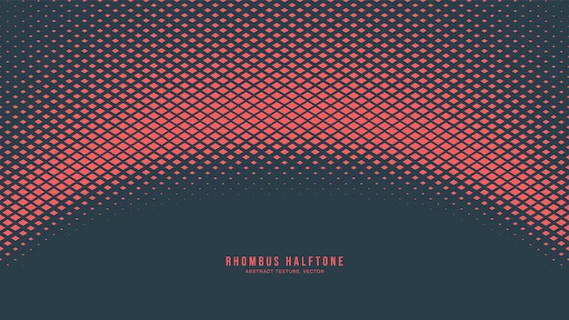 Rhombus Halftone Checkered Pattern Vector Curved Semi Circle Line Border Red Blue Abstract Background Checkered Particles Subtle Texture Pop Art Graphic Design Modern Half Tone Graphical Abstraction