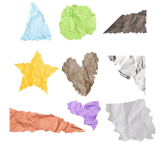 Plik wektorowy ripped paper wektorowy zestaw clipart