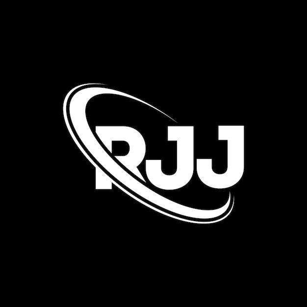 Plik wektorowy rjj logo rjj litery rjj litera logo projekt inicjały rjj logotyp powiązany z okręgiem i dużymi literami monogram logo rj j typografia dla biznesu technologicznego i marki nieruchomości