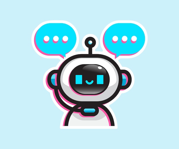 Robot z dymkiem.