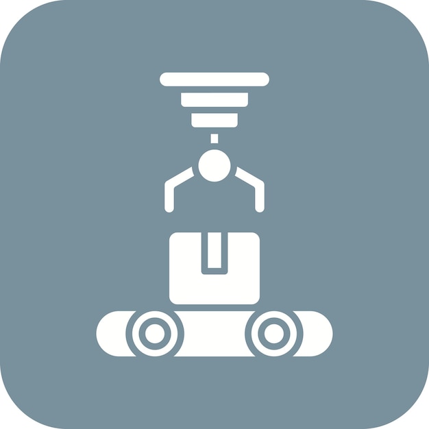 Robotic Produce Sorting icon wektorowy obraz może być używany do rolnictwa i ogrodnictwa