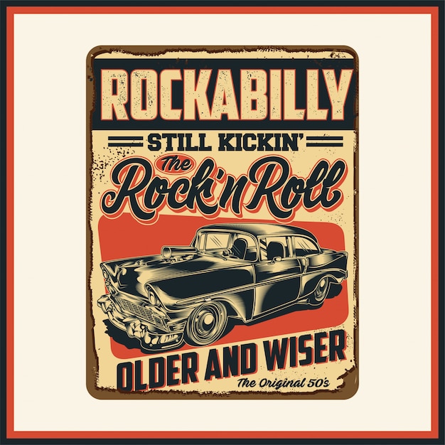 Plik wektorowy rockabilly