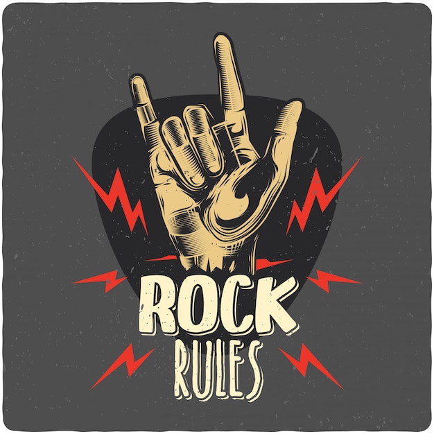 Rockowa ręka