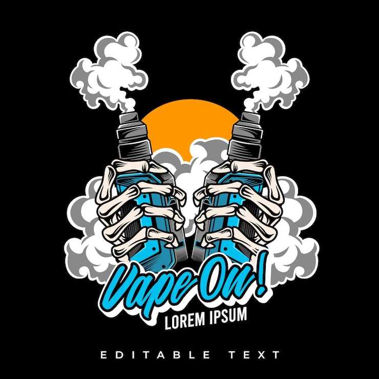 Wektor rocznika ilustracji wektorowych vape