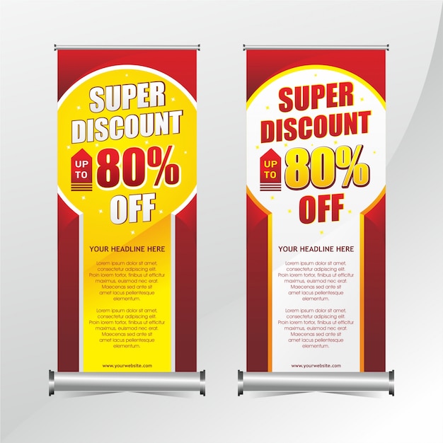 Roll Up Banner Design Promocyjny