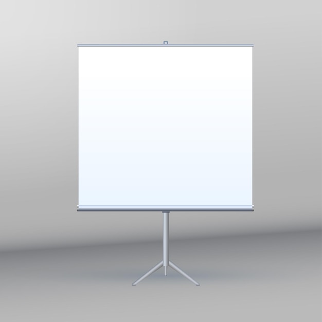 Roll Up Banner Stand na izolowanym czystym tle 3