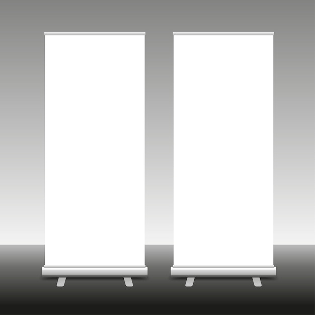 Plik wektorowy roll up banner stand