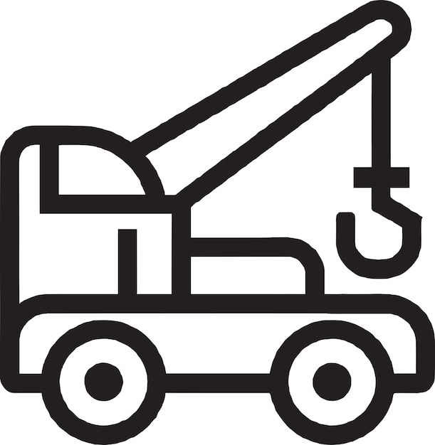 Plik wektorowy rollback tow truck icon design idealny do odzyskiwania i transportu pojazdów