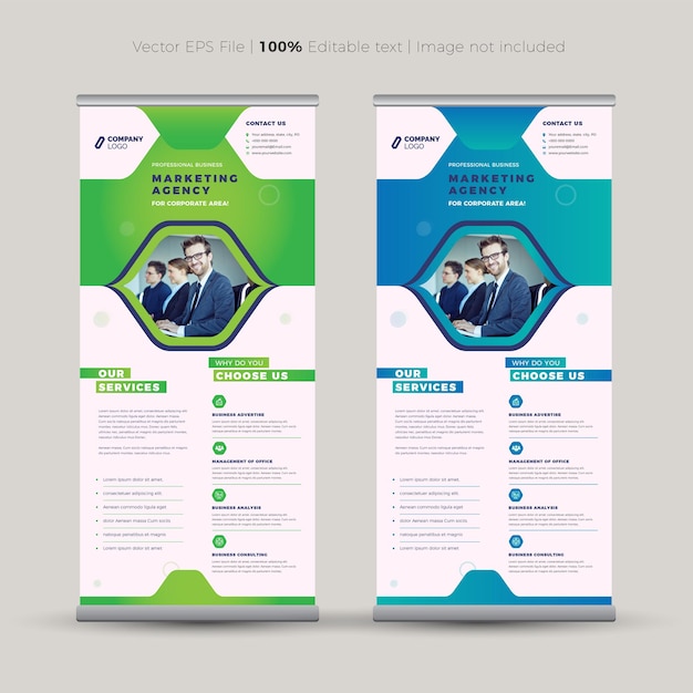 Rollup Banner Design I Stand Up Banner