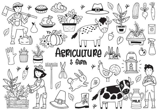 Rolnictwo Ilustracji Wektorowych Wektor Na Baner, Plakat, Ulotka