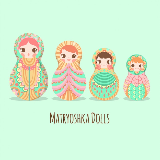 Rosyjska Lalka Artystyczna Matryoshka Russian