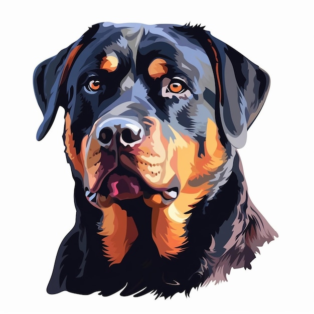 Plik wektorowy rottweiler pies wektor