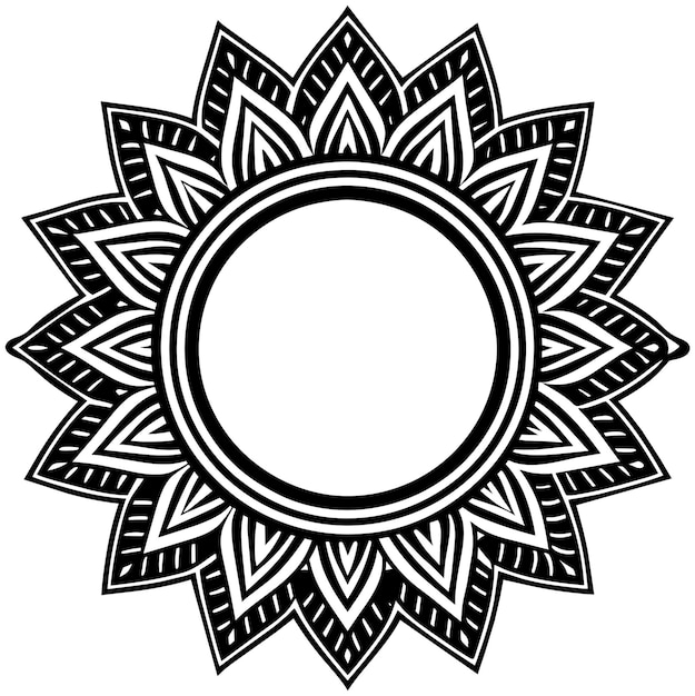Plik wektorowy round ornamental boho frame