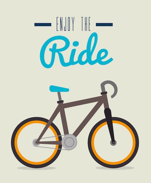 Roweru projekt, wektorowa ilustracja.
