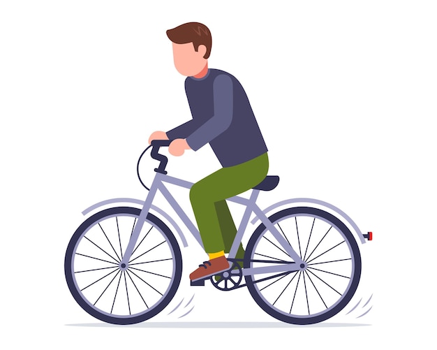 Rowerzysta na białym tle sportowiec rowerzysta