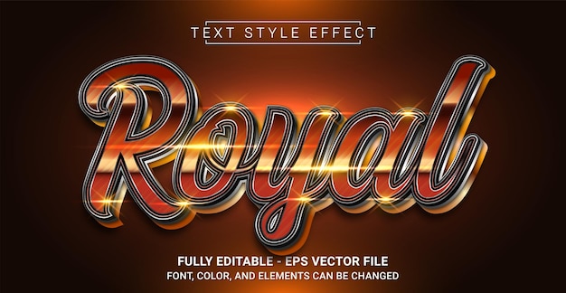 Royal Text Style Effect Edytowalny Szablon Tekstu Graficznego