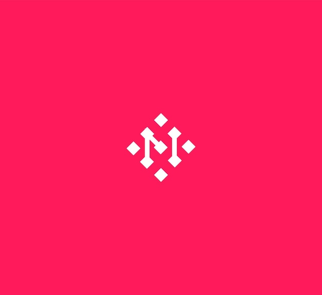 Plik wektorowy różowe logo z literą n