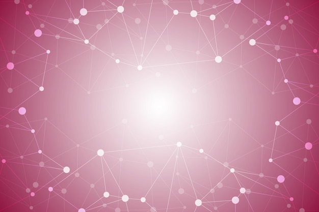 Plik wektorowy różowy technologia tło połączenie sieciowe social media transparent wektor