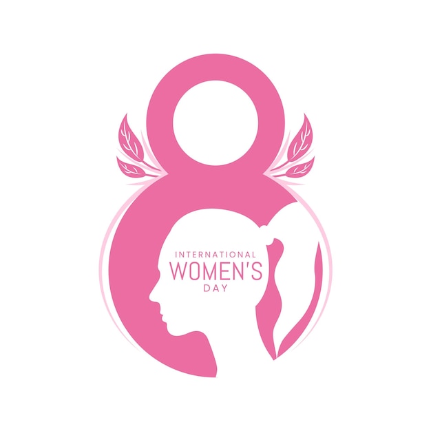 Różowy znak na międzynarodowy dzień kobiet