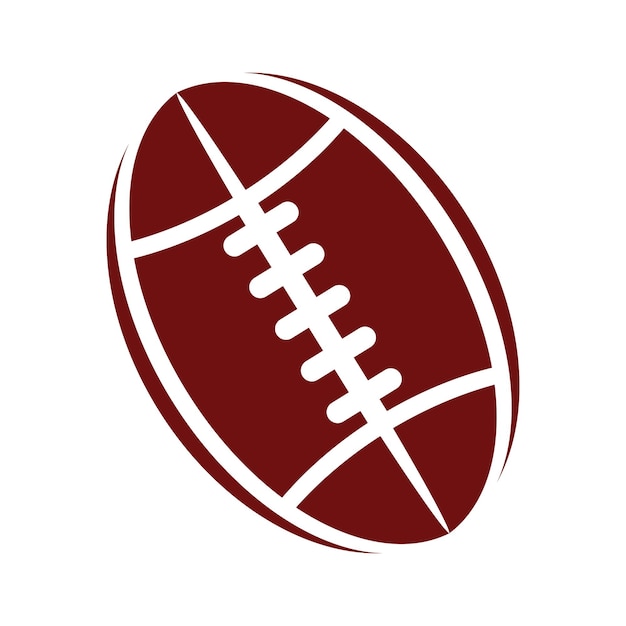 Plik wektorowy rugby ball futbol amerykański ikona wektor logo szablon