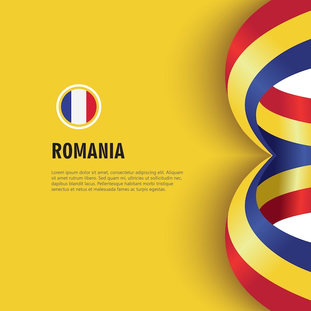 Rumunia Dzień Niepodległości Szablon Wektor Ilustracja