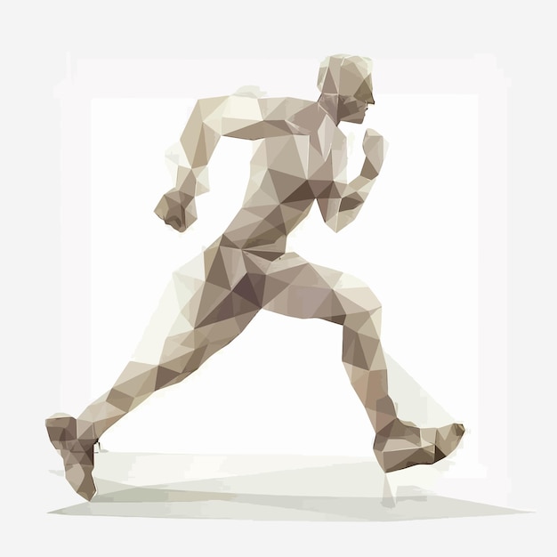 Plik wektorowy running_man_from_triangles_low_poly_style_vector