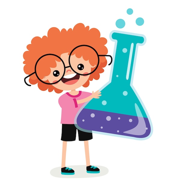 Rurka chemiczna dla dzieci z kreskówek