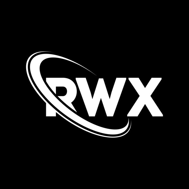 Plik wektorowy rwx logo rwx litery rwx litera logo projekt inicjały rwx logotyp połączony z okręgiem i dużymi literami monogram logo rw x typografia dla biznesu technologicznego i marki nieruchomości