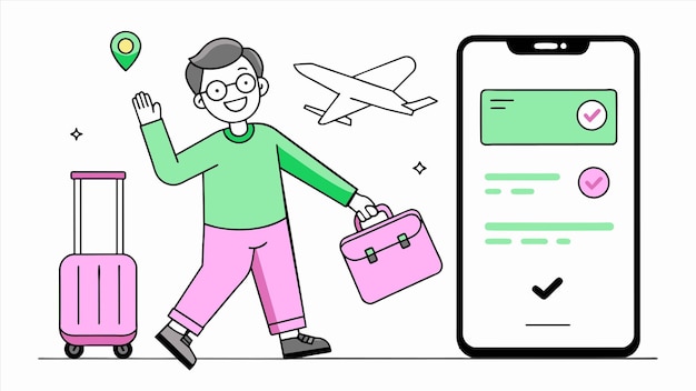 rysunek kobiety trzymającej telefon z kobietą wskazującą na niego