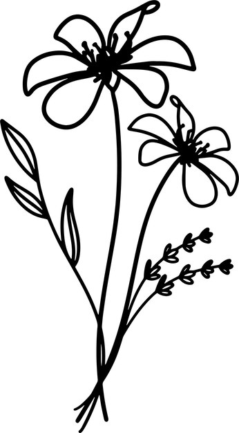 rysunek kwiatu z słowem "dandelion" na nim