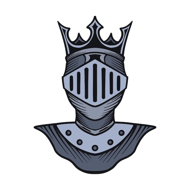 rysunek odręczny vintage logo rycerz heraldyczna ilustracja zwierząt