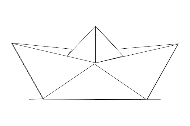 Plik wektorowy rysunek papierowego samolotu z trójkątem na nim