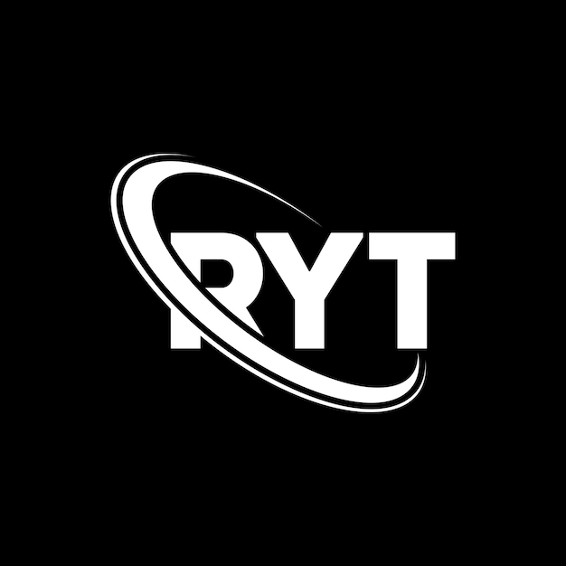 Ryt Logo Ryt Litera Ryt Projekt Logo Litery Inicjały Ryt Logo Powiązane Z Okręgiem I Dużymi Literami Logo Monogram Ryt Typografia Dla Firmy Technologicznej I Marki Nieruchomości