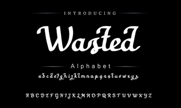 Rzemieślniczy vintage projekt czcionki Graficzny wyświetlacz alfabetu Fantazja litery typu