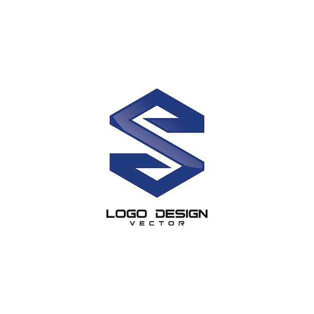 S Letter Simple Logo Design Vector