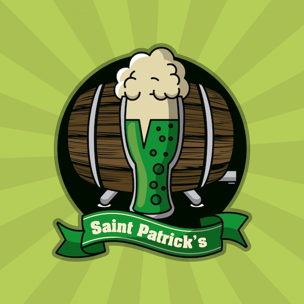 Saint Patricks Day Beer Card