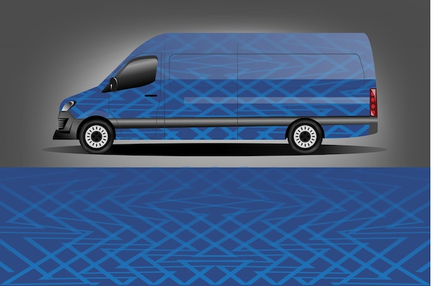 Samochód Okładki Van Projekt Wektor Wzory Graficzne Tła
