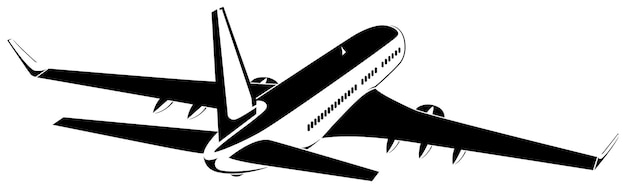 Samolot Logo Abstrakcyjne Linie Ilustracji Wektorowych