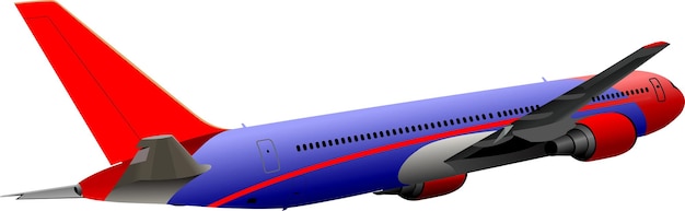 Samolot Na Powietrzu Wektorowa Ilustracja 3d