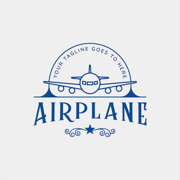 Samolot Podróż Logo Grafika Wektorowa Ilustracja Szablon Ikona Projekt Graficzny Symbol Samolotu Z Ty