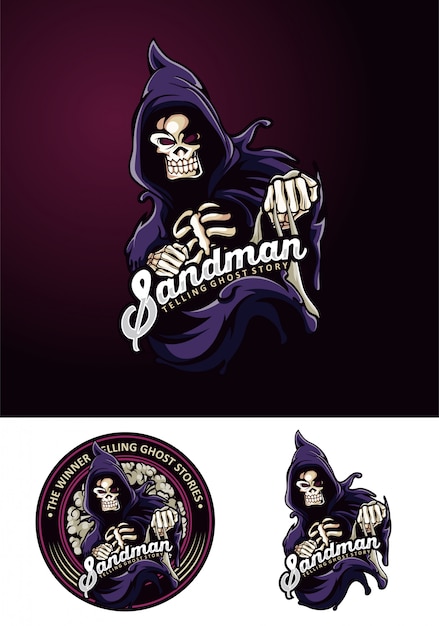 Sandman Mascot Logo Gost