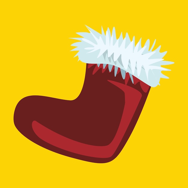 Santa Claus Boot Christmas Boot Ilustracji Wektorowych