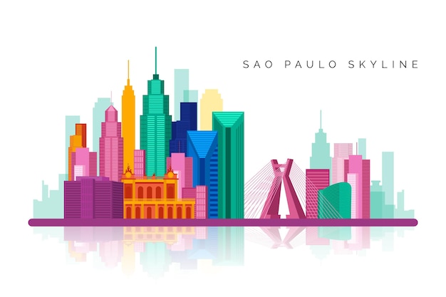 Plik wektorowy são paulo skyline