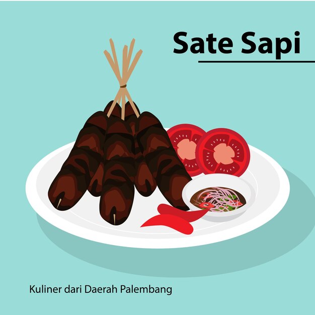 Plik wektorowy sate sapi