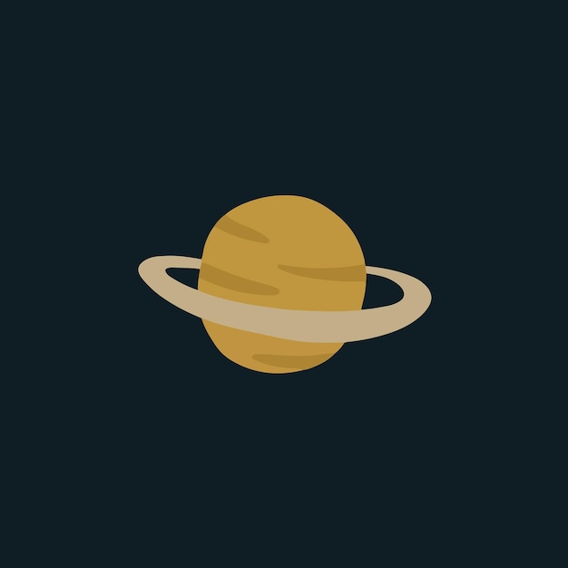 Saturn Planet Symbol Social Media Post ilustracja wektorowa